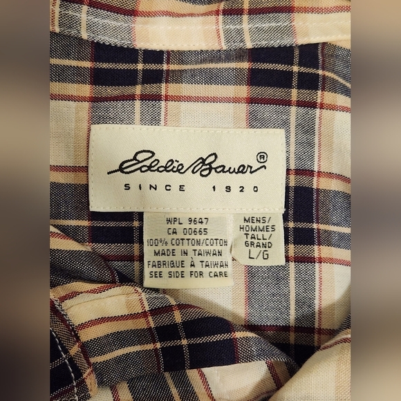 Eddie Bauer Plaid Shirt - Picture 2 of 5